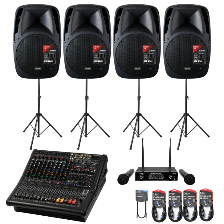SET-03 15INC 16 PARÇALIK PASİF HOPARLÖR SET
