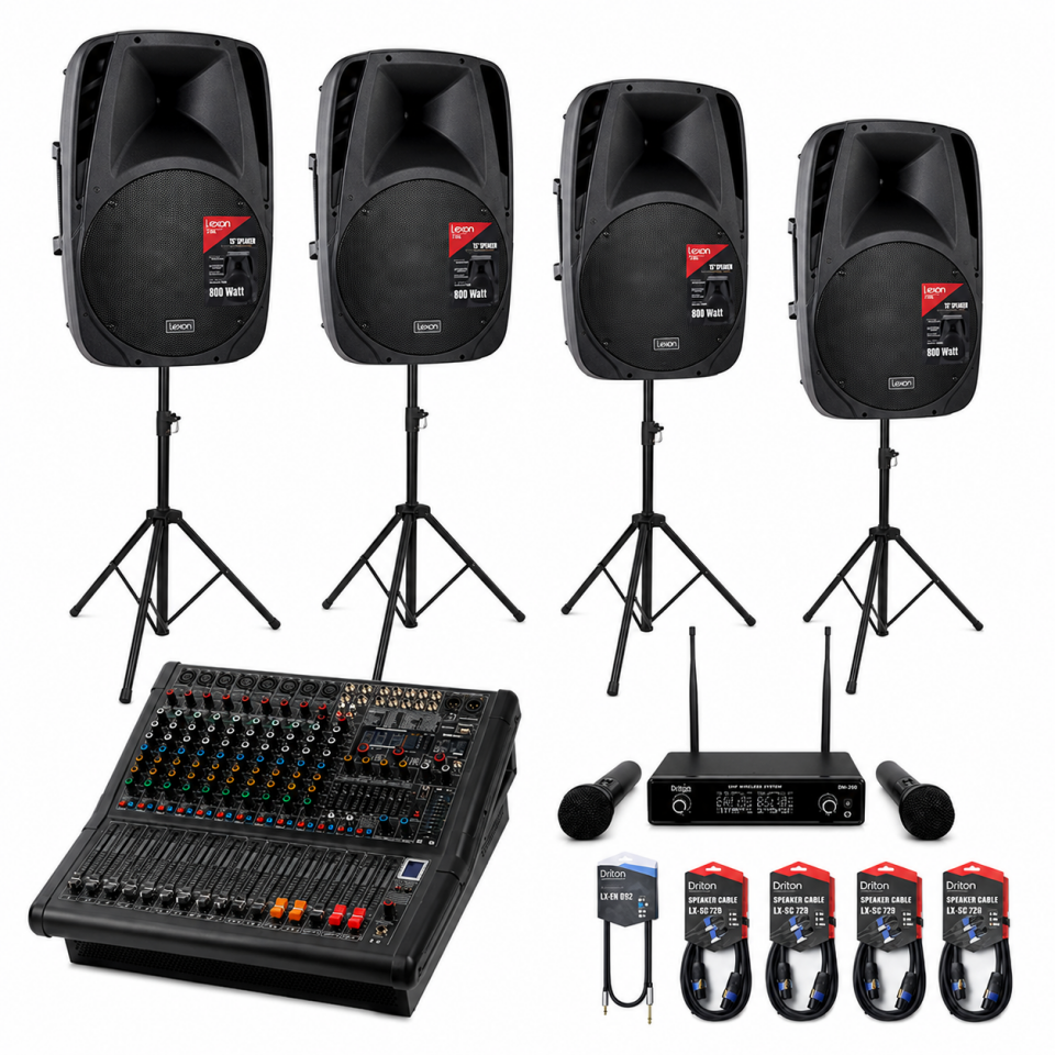 SET-03 15INC 16 PARÇALIK PASİF HOPARLÖR SET