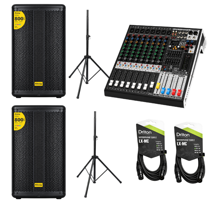 SET-08 15INC 7 PARÇALIK AKTİF HOPARLÖR SET