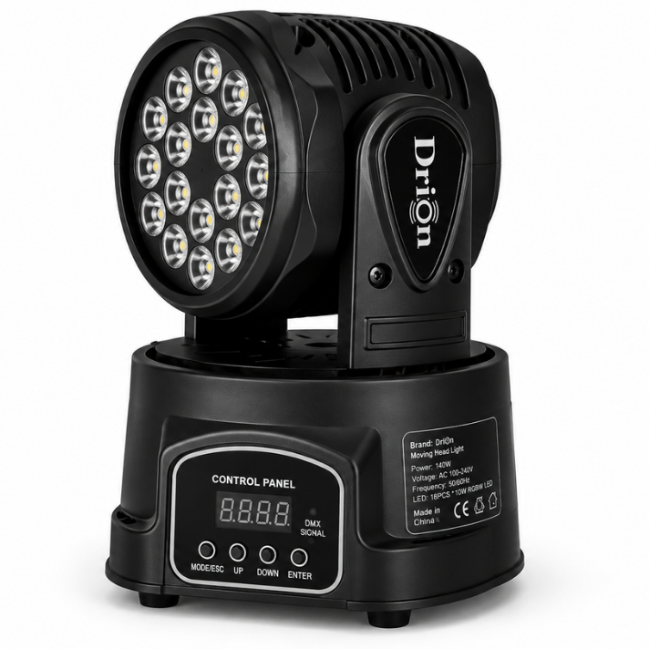 DRİTON SPB-019 MİNİ WASH BOYAMA MOVİNG HEAD IŞIK ROBOTU