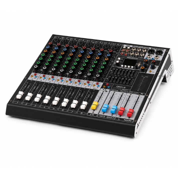 QURTES QMX-8 8KANAL DECK MİKSER