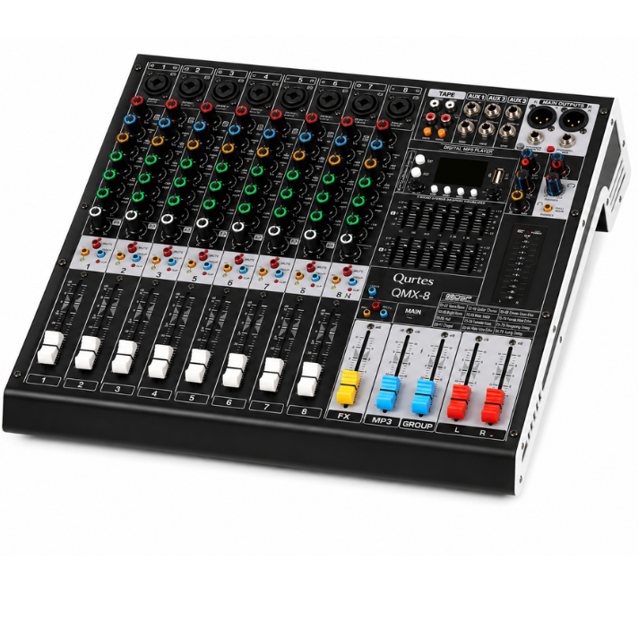 QURTES QMX-8 8KANAL DECK MİKSER