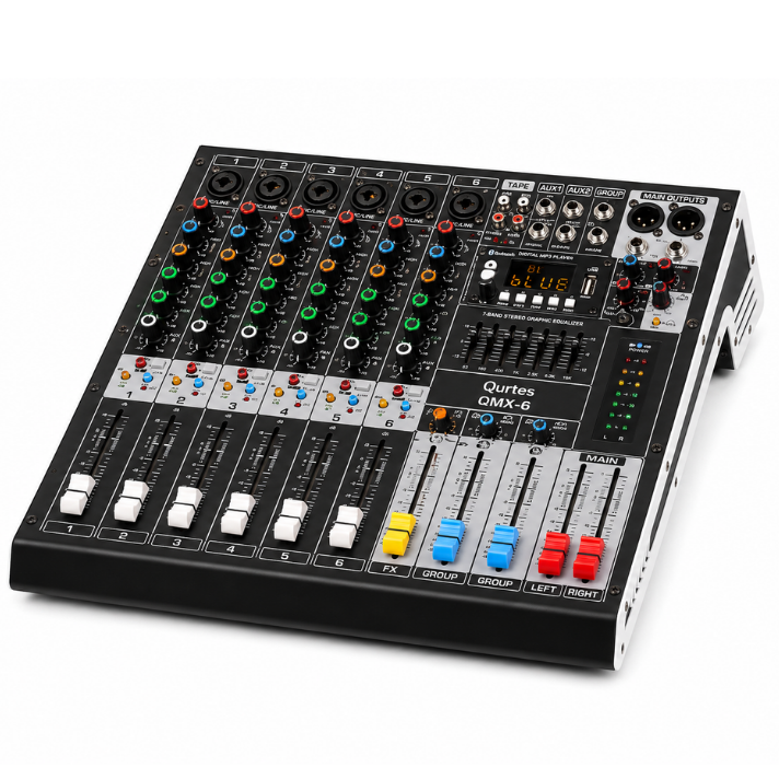 QURTES QMX-6 6KANAL DECK MİKSER