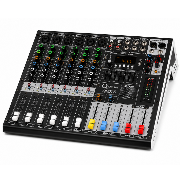 QURTES QMX-6 6KANAL DECK MİKSER