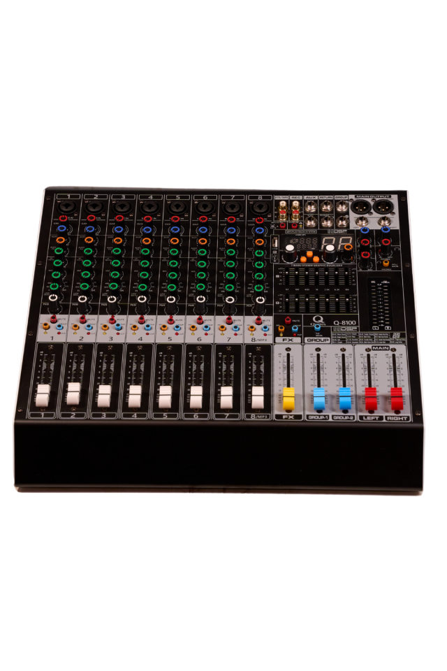 QURTES Q-8100 8KANAL POWER MİKSER 2*550 WATT