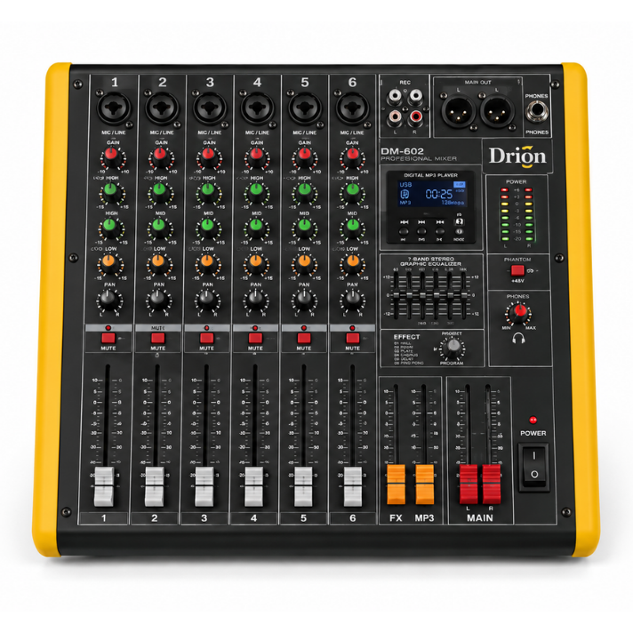 DRİTON DM-602 6KANAL POWER MİKSER 2*450 WATT