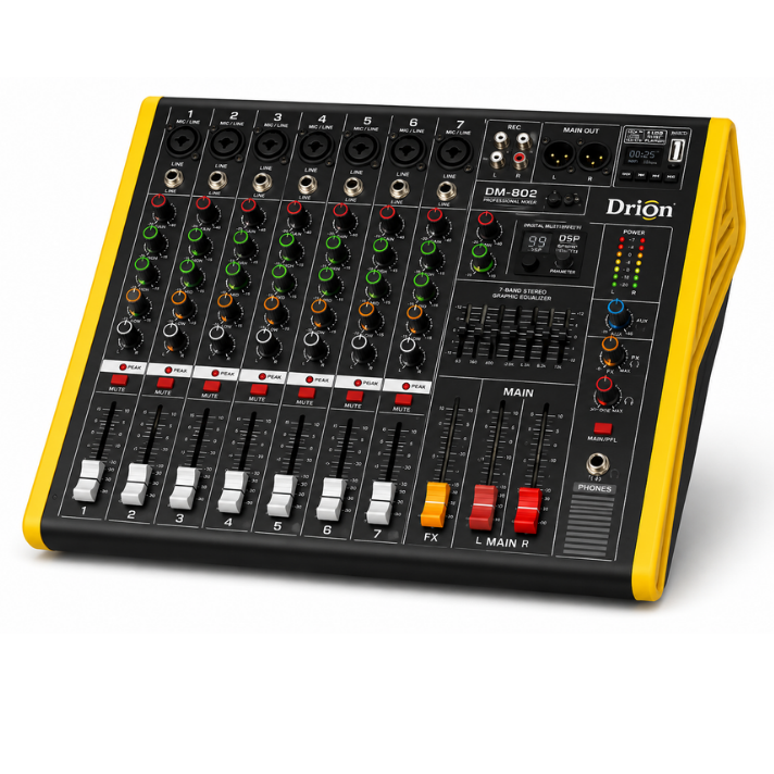 DRİTON DM-802 8KANAL POWER MİKSER 2*500 WATT