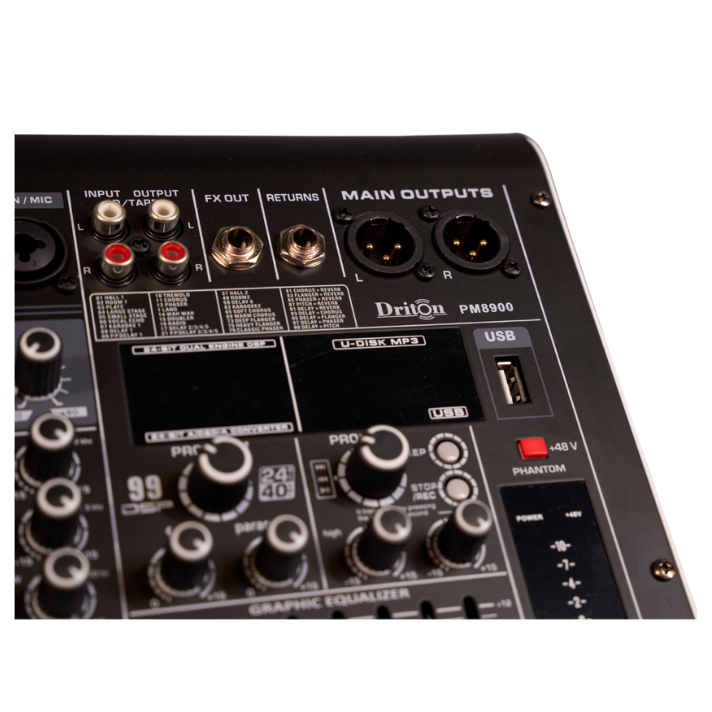DRİTON PM-8900 8KANAL POWER MİKSER 2*450 WATT